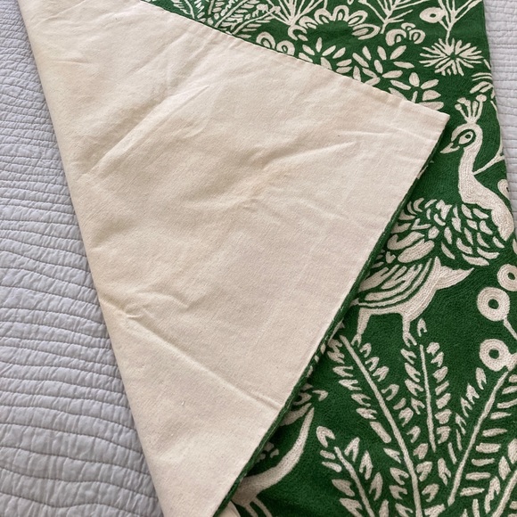 Gorgeous * Rare * Anthropologie Peacock Wool Rug - Picture 7 of 8